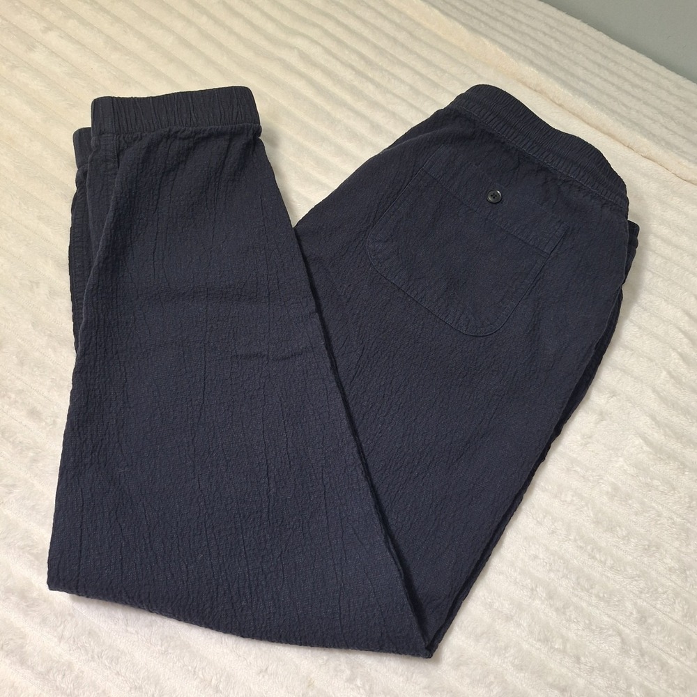 Taylor Stitch Apres Sashiko Organic  Cotton Jogger Pants XXL Charcoal Pull On